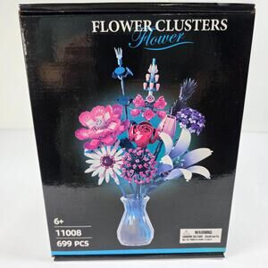 Flower Clusters Bouquet Set 699 PCS Botanical Collection Building Block Toy